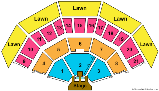 American Family Insurance Amphitheater Jonas Brothers (CONSULT MAPS TEAM BEFORE USING) Seating Chart